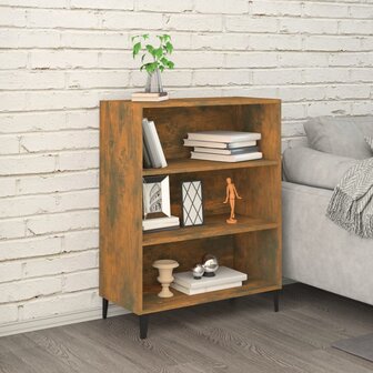 Dressoir 69,5x32,5x90 cm bewerkt hout gerookt eikenkleurig 8720286973646 1