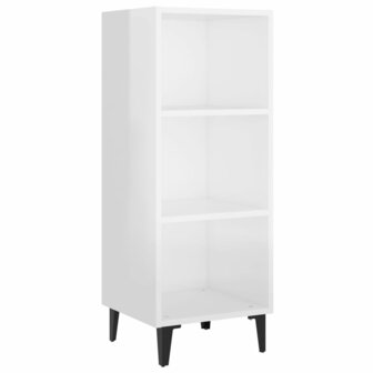 Dressoir 34,5x32,5x90 cm bewerkt hout hoogglans wit 8720287081067 2