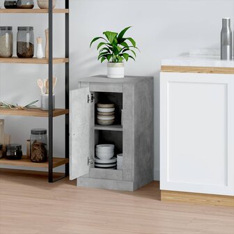 Dressoir 37,5x35,5x67,5 cm bewerkt hout betongrijs 8720845790981 3