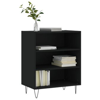 Dressoir 57x35x70 cm bewerkt hout zwart 8720845907365 3