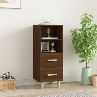Dressoir 34,5x34x90 cm bewerkt hout bruin eikenkleur 8720287085416 1