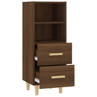 Dressoir 34,5x34x90 cm bewerkt hout bruin eikenkleur 8720287085416 7