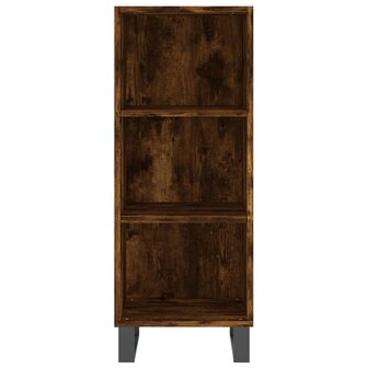 Dressoir 34,5x32,5x90 cm bewerkt hout gerookt eikenkleurig 8720845869328 4