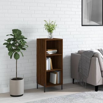 Dressoir 34,5x32,5x90 cm bewerkt hout bruin eikenkleur 8720845869182 1
