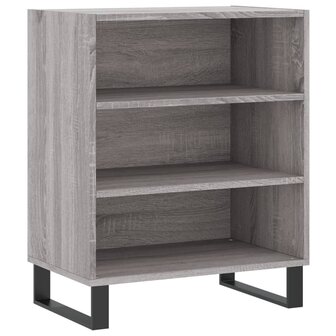 Dressoir 57x35x70 cm bewerkt hout grijs sonoma eikenkleurig 8720845907495 2