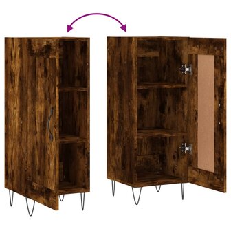 Dressoir 34,5x34x90 cm bewerkt hout gerookt eiken 8720845871567 9