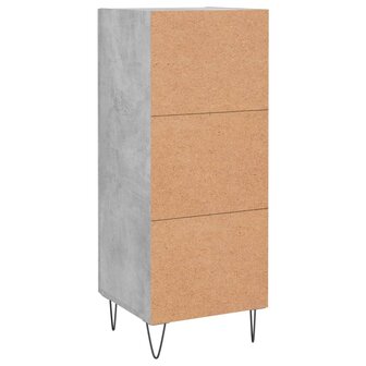 Dressoir 34,5x34x90 cm bewerkt hout betongrijs 8720845871550 8