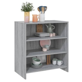 Dressoir 70x40,5x75 cm spaanplaat grijs sonoma eikenkleurig 8720286836934 4