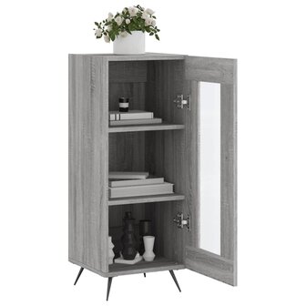 Dressoir 34,5x34x90 cm bewerkt hout grijs sonoma eikenkleurig 8720845869410 4