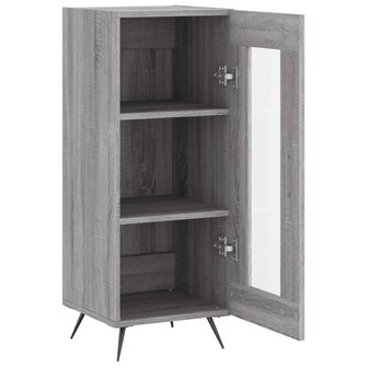 Dressoir 34,5x34x90 cm bewerkt hout grijs sonoma eikenkleurig 8720845869410 6