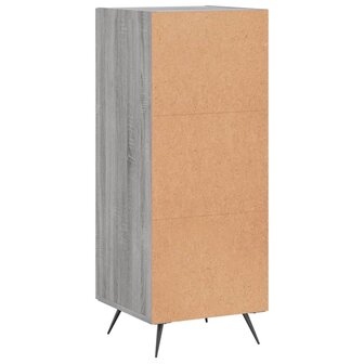 Dressoir 34,5x34x90 cm bewerkt hout grijs sonoma eikenkleurig 8720845869410 8