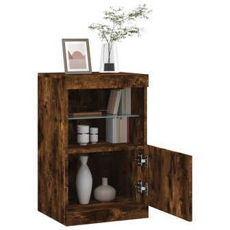 Dressoir met LED-verlichting 41x37x67 cm gerookt eikenkleurig 8721012252677 5