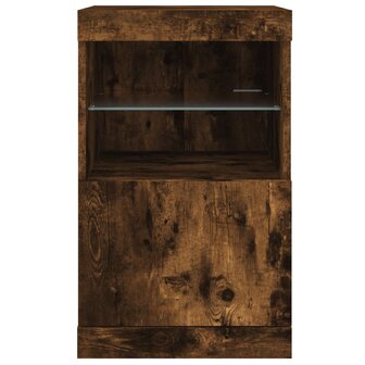 Dressoir met LED-verlichting 41x37x67 cm gerookt eikenkleurig 8721012252677 6