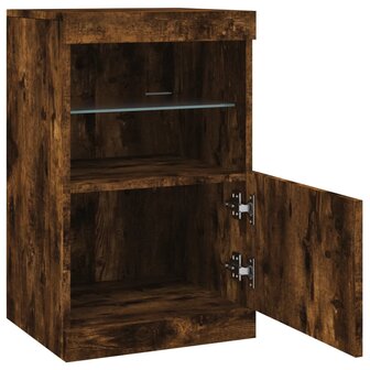Dressoir met LED-verlichting 41x37x67 cm gerookt eikenkleurig 8721012252677 7