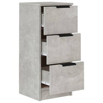Dressoir 30x30x70 cm bewerkt hout betongrijs 8720287078739 7