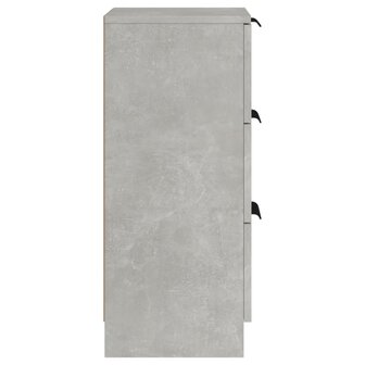 Dressoir 30x30x70 cm bewerkt hout betongrijs 8720287078739 8