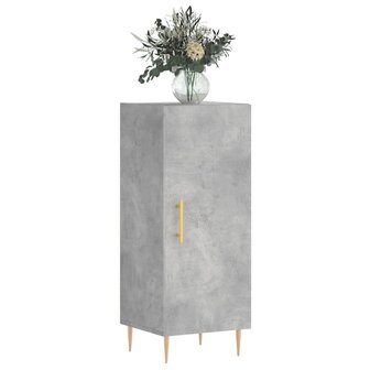 Dressoir 34,5x34x90 cm bewerkt hout betongrijs 8720845866990 3
