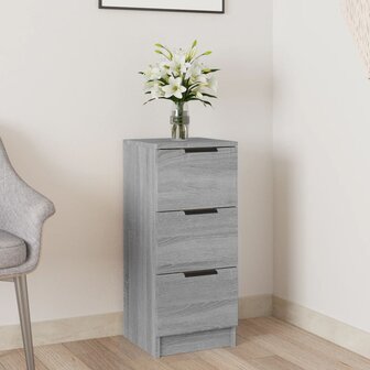 Dressoir 30x30x70 cm bewerkt hout grijs sonoma eikenkleurig 8720287084099 1