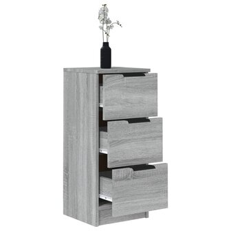Dressoir 30x30x70 cm bewerkt hout grijs sonoma eikenkleurig 8720287084099 5