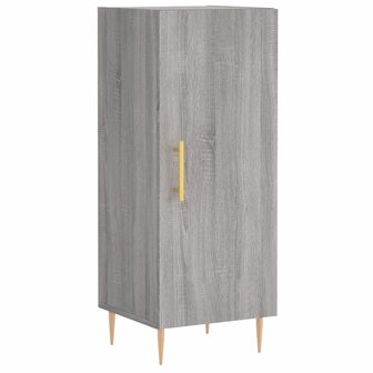 Dressoir 34,5x34x90 cm bewerkt hout grijs sonoma eikenkleurig 8720845867010 2