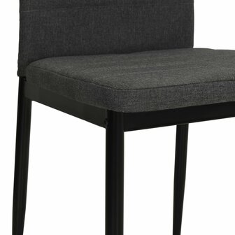 Eetkamerstoelen 2 st stof donkergrijs 8718475613466 6