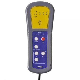 Massagestoel stof lichtgeel 8720287162445 8