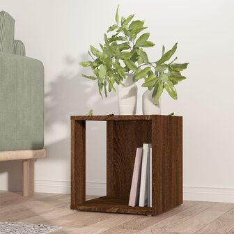 Bijzettafel 33x33x34,5 cm bewerkt hout bruineikenkleurig 8720286956878 1