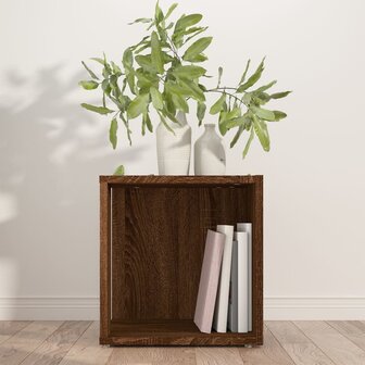 Bijzettafel 33x33x34,5 cm bewerkt hout bruineikenkleurig 8720286956878 3