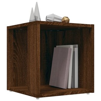 Bijzettafel 33x33x34,5 cm bewerkt hout bruineikenkleurig 8720286956878 4