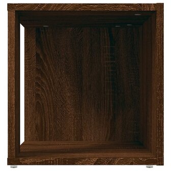Bijzettafel 33x33x34,5 cm bewerkt hout bruineikenkleurig 8720286956878 5