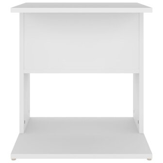 Bijzettafel 45x45x48 cm bewerkt hout wit 8720286560051 4