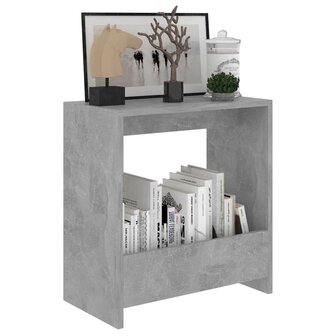 Bijzettafel 50x26x50 cm bewerkt hout betongrijs 8720286558928 3