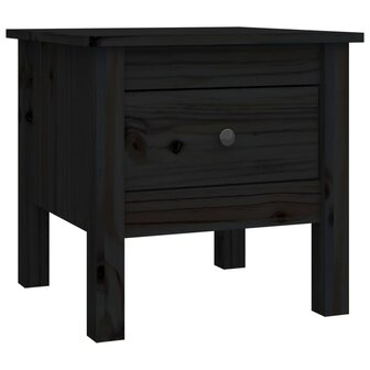 Bijzettafel 40x40x39 cm massief grenenhout zwart 8720286922835 2