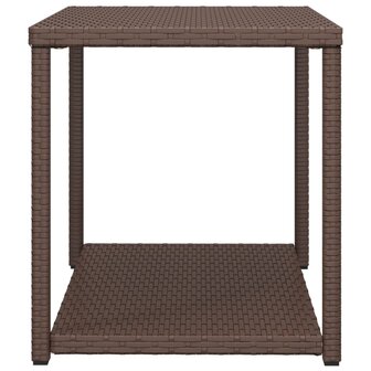 Bijzettafel 55x45x49 cm poly rattan bruin 8720845679101 4