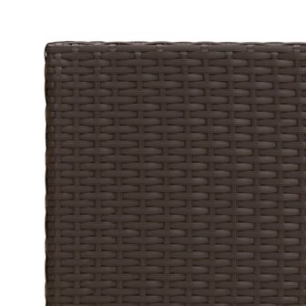 Bijzettafel 55x45x49 cm poly rattan bruin 8720845679101 5