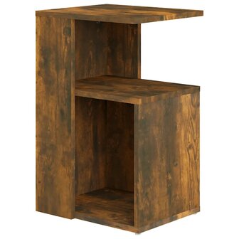 Bijzettafel 36x30x56 cm bewerkt hout gerookt eikenkleurig 8720286932513 2