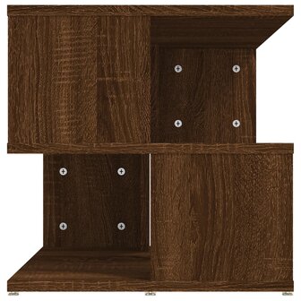 Bijzettafel 40x40x40 cm bewerkt hout bruin eikenkleur 8720286978412 4