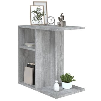 Bijzettafel 50x30x50 cm bewerkt hout grijs sonoma eikenkleurig 8720286978610 4