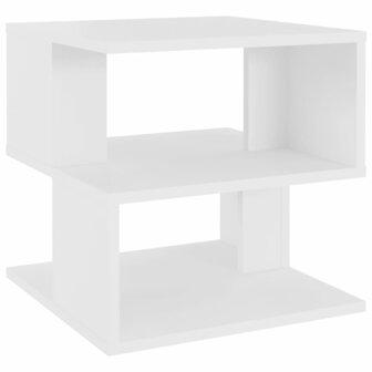 Bijzettafel 40x40x40 cm bewerkt hout wit 8720286542149 2