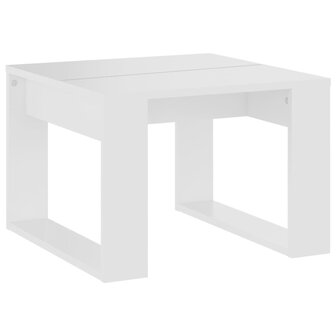Bijzettafel 50x50x35 cm bewerkt hout wit 8720286611593 2
