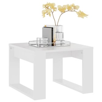 Bijzettafel 50x50x35 cm bewerkt hout wit 8720286611593 4