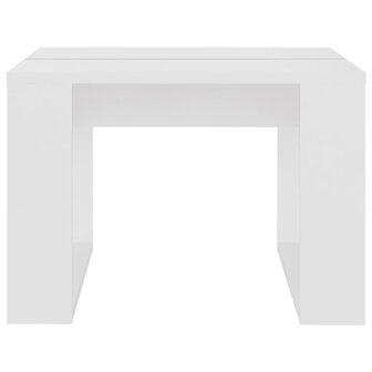 Bijzettafel 50x50x35 cm bewerkt hout wit 8720286611593 5