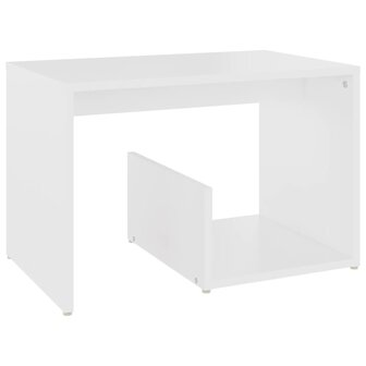 Bijzettafel 59x36x38 cm bewerkt hout wit 8720286558973 2