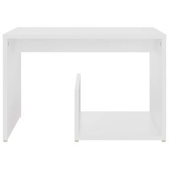 Bijzettafel 59x36x38 cm bewerkt hout wit 8720286558973 4