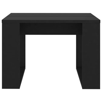 Bijzettafel 50x50x35 cm spaanplaat zwart 8720286611609 5