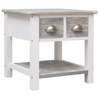 Bijzettafel 40x40x40 cm paulowniahout grijs 8719883668345 1