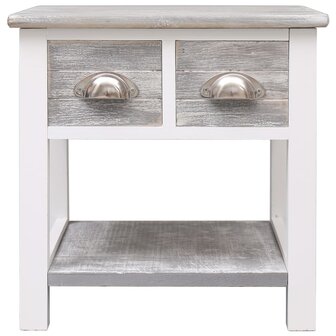 Bijzettafel 40x40x40 cm paulowniahout grijs 8719883668345 2