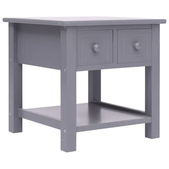Bijzettafel 40x40x40 cm paulowniahout grijs 8719883668376 1