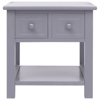 Bijzettafel 40x40x40 cm paulowniahout grijs 8719883668376 2