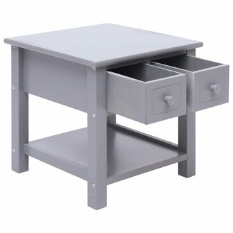 Bijzettafel 40x40x40 cm paulowniahout grijs 8719883668376 4